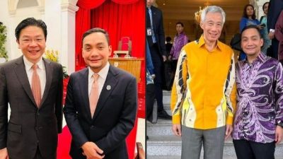 柔大臣恭贺黄循财就任新加坡第四任总理