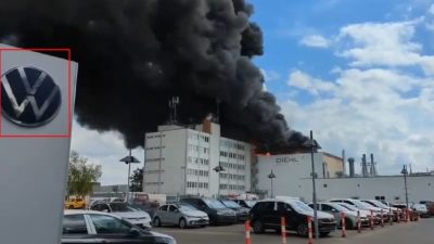 视频 | 德国IRIS-T飞弹工厂大火 浓烟夹毒气“氰化氢”蔓延
