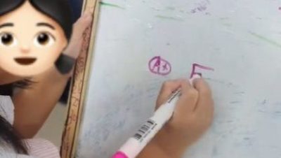 视频 | 示范将D、F成绩变A+  6岁女童逗趣创意惹笑网民