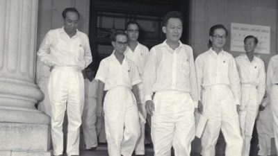 新加坡历任总理宣誓仪式回顾