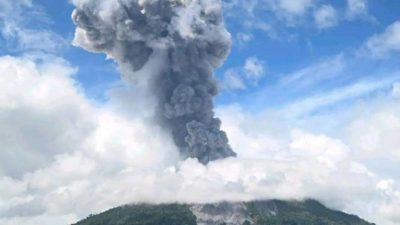 印尼伊布火山再爆发 周遭7公里禁活动