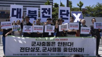 朝鮮投放穢物氣球后 韓國叫停韓朝軍事協議