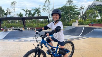 獅城6歲男童挑戰破紀錄環島騎行   為智障者籌款
